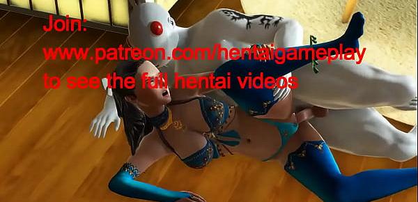 trendsCute dancer girl hentai having sex with a man in rabbit clothes in hot hentai 3d sex video